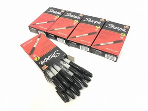 【米軍放出品】未使用品 油性マジック 細字 12本入×5箱 マーカー ブラック Sharpie 30001 (60) ☆BC6GK-W#24