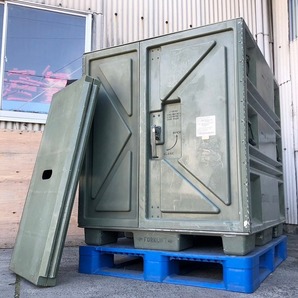 【米軍放出品】専用棚板付きミニコンテナ 道具箱 工具箱 サバゲー ミリタリー USMC PALCON 世田谷ベース 秘密基地 収納庫(E)BC21MM-2-Wの画像1