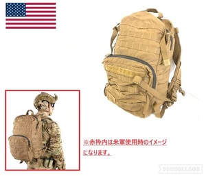 【米軍放出品】☆USMC アサルトパック バックパック リュックサック コヨーテ ミリタリー キャンプ アウトドア (100)XC20OK-2#24