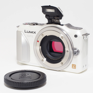 ★ 動作保証・実用品 ★ パナソニック LUMIX GF5 ホワイト ボディ本体のみ (付属品・バッテリー無し)