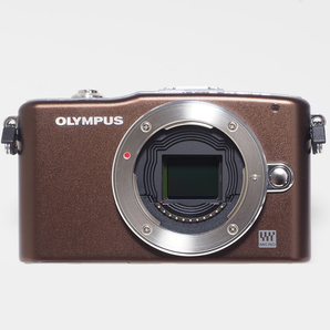 ★ 動作保証・中古 ★ OLYMPUS オリンパス PEN mini E-PM1 ブラウン ボディ本体のみ (付属品・バッテリー無し)の画像2