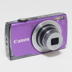 ★ ジャンク品 ★ Canon PowerShot A3500 IS パープル 本体のみ (バッテリー・付属品無し)