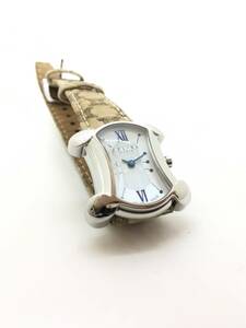 【120円】 CELINE セリーヌ 腕時計 ブラゾン シェル文字盤 不動品