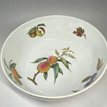 ★ROYAL WORCESTER ロイヤルウースター イブジャム ボウル 25cm×10㎝★英国最古名窯★サラダボウル_画像5