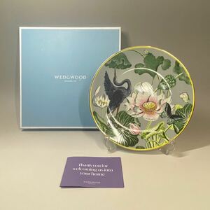 未使用 WEDGWOOD ウェッジウッド ワンダーラスト ウォーターリリー プレート 箱付 英国 イギリス　ケーキ皿 20cm