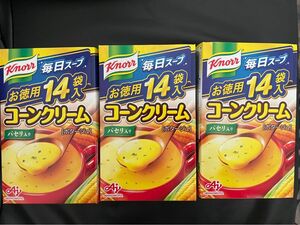 クノールカップスープ　コーンクリーム　ポタージュ14袋×3