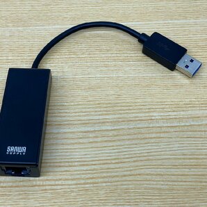 【USB3.0 有線LANアダプ】SANWA LAN-ADUSBRJ45GBK ◆F4032504の画像1