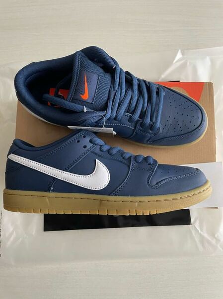 国内正規新品 26.5cm NIKE SB DUNK LOW PRO ISO orange Label NAVY ネイビー ダンク FJ1674-400 NAVY GUM