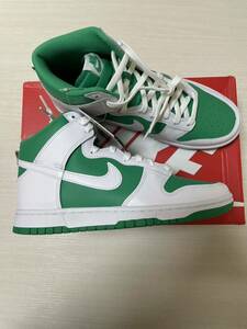 国内正規新品 27cm Nike dunk hi retro bttys 白 緑 white green us9 ダンク