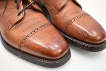 【GRENSON】英国製しぼレザーブーツ茶6.5footmaster革靴グレンソンレースアップ_画像9