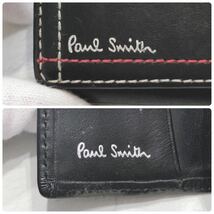 ☆PaulSmith☆ ポールスミス キーケース 4連 ブラック 黒 レザー 本革 ステッチ ロゴ シンプル メンズ 男性 紳士 送料無料_画像3