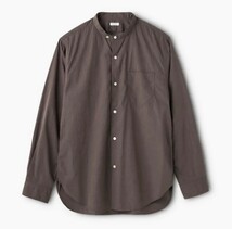 20SS PHIGVEL BAND COLLAR DRESS SHIRT バンドカラー ドレスシャツ SEPIA BROWN_画像6