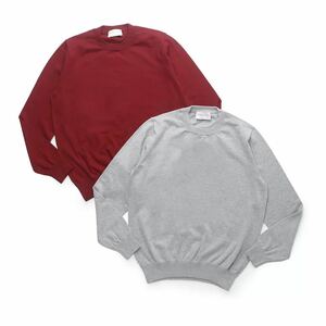 Settefili Cashmere クルーネック ニット コットン 44 レッド セッテフィーリカシミア