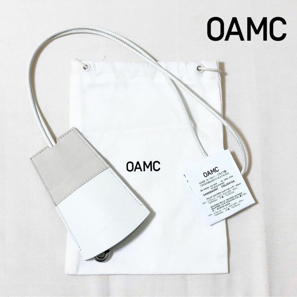 OAMC レザーネックキーホルダー ネックストラップ ホワイト