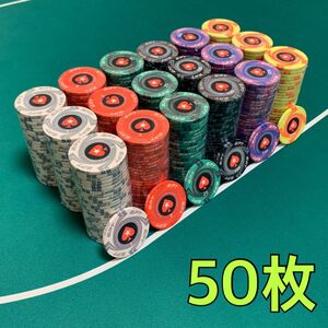 EPT セラミック　ポーカーチップ　カジノチップ 50枚