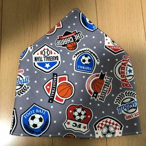 三角巾　ゴム　子供　キッズ　スポーツ　サッカー　野球　バスケ