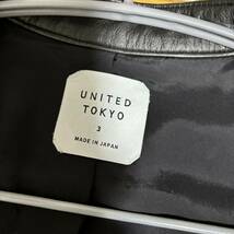 ユナイテッドトウキョウ　レザージャケット　ライダース　ノーカラー　ブラック　UNITED TOKYO_画像6