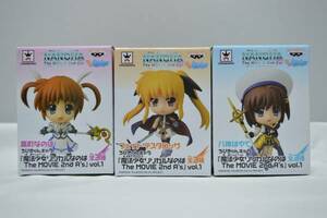  Magical Girl Lyrical Nanoha The MOVIE 2nd A´s..... Cara фигурка ... &feito&. .. все 3 вида комплект 