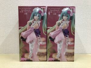 【未開封品 箱ダメージ有】：2個セット 初音ミク キャラクターボーカルシリーズ SweetSweets 抹茶パフェ さくら(2024)03262