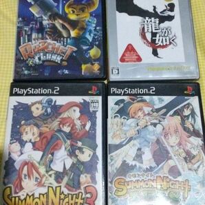 PS2ソフト４本セット サモンナイト３ほか