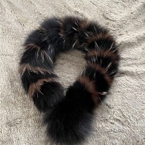 たぬき ファーマフラー