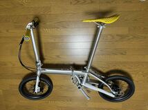 8.1KG ★シルバー　超軽量　折り畳み　自転車　クリア塗装　アルミ　９速　カスタム　★未使用品★ 手渡し可能、検（ダホン　DAHON K3 PLUS_画像5