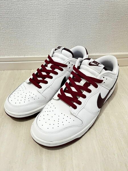 NIKE DUNK LOW White/Night Maroon