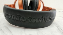 【F7272】オーディオテクニカ プロフェッショナルモニターヘッドホン ATH-M50xMO 限定カラー メタリックオレンジ ATH-M50x MO_画像2