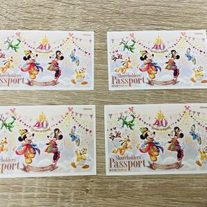 A1598 東京ディズニーリゾート 株主用パスポート チケット 4枚セット TDL TDS ディズニーシー ディズニーランド 有効期限2025.01.31の画像1