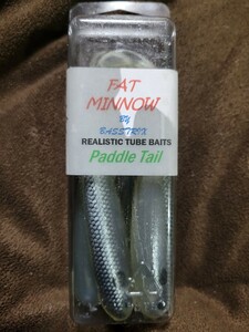 ★BASS TRIX ★FAT MINNOW 5” バストリックス ファットミノー 5inch Hologram Shad 新品 パッケージ油染有 スイムベイト パドルテール