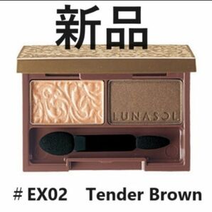 ルナソル　デュアルコントラスティングアイズ　＃EX02 Tender Brown LUNASOL　アイシャドウ