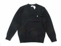 送料300円(税込)■po176■メンズ BEVERLY HILLS POLO CLUB 学生用長袖セーター ブラック LL【シンオク】_画像1