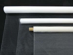 送料300円(税込)■bx331■チュール生地 ロール(ホワイト 幅約136cm 等) 3種 3点【シンオク】