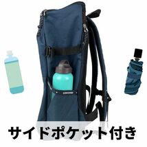 送料300円(税込)■po196■ユニセックス コンバース スクエア型リュック(71-17) ブラック【シンオク】_画像2