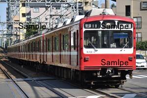 【鉄道写真】京急800形 818F　普通 浦賀行　＠八丁畷　L版　(商品番号415)