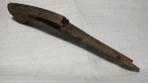  matchlock horse on tube old style gun. gun floor part very old seems to be . wooden. gun floor parts 32cm