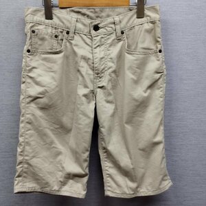 C42 Levi's リーバイス 502 ハーフ パンツ ジップフライ カジュアル コットン メンズ ベージュ サイズ Ｗ30 オールシーズン