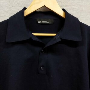 C127 UNITED ARROWS green label relaxing ユナイテッドアローズ グリーンレーベルリラクシング 半袖 ポロシャツ M ネイビー 肩落ちの画像2