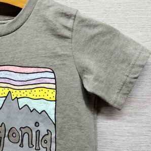 C306 patagonia パタゴニア ベビー フィッツロイ スカイズ Tシャツ オーガニックコットン 半袖 キッズ グレー ３T アウトドアの画像3