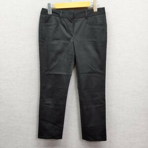 C243 theory luxe セオリーリュクス テーパード パンツ 34 ブラック クロップド KARITHA ストレッチ シンプル オフィス カジュアル