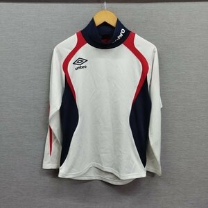 C397 UMBRO Umbro training shirt long sleeve sport high‐necked polyester Kids Junior white navy 160