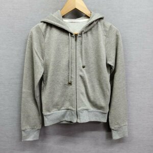 C441 ELLE PLANETE L planet Zip up Parker f- deale me slit thread lady's gray size 36