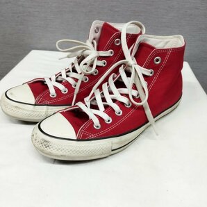 C535 CONVERSE コンバース スニーカー シューズ オールスター 100 カラーズ ハイ 100周年 記念モデル メンズ レッド サイズ 27.5の画像2