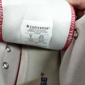 C535 CONVERSE コンバース スニーカー シューズ オールスター 100 カラーズ ハイ 100周年 記念モデル メンズ レッド サイズ 27.5の画像7