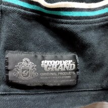 C641 GROOVER GRAND グルーバーグランド カット地 シャツ コットン 羽織 襟 カーディガン メンズ ブラック サイズ 2_画像6