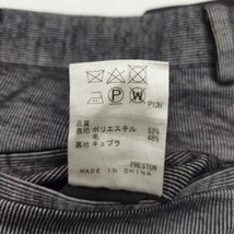 Z594 Calvin Klein PLATINUM カルバンクライン プラティナム パンツ 29 W７３ グレー系 ピンストライプ ストレート ジッパーフライ_画像8