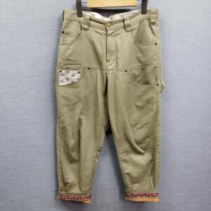 Z602 FRAPBOIS × Dickies フラボア ディッキーズ サルエル パンツ ベージュ ロールアップ 折り返し ドット コラボ 別注 チノ ツイル