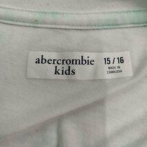 Z703 Abercrombie&Fitch アバクロンビー&フィッチ 半袖 Tシャツ カットソー 15/16 ホワイト ミントグリーン マーブル ラメ ロゴ キッズ_画像6