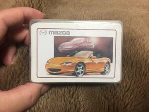 【純正 非売品 未使用】ユーノスマツダ ロードスターNA NB トランプ ケース付き イラスト Roadster EUNOS MAZDA