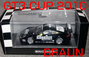 1/43 BRAUN ポルシェ 911 GT3 スーパーカップ 90号車 2010 (997) PORSCHE CARRERA SUPERCUP